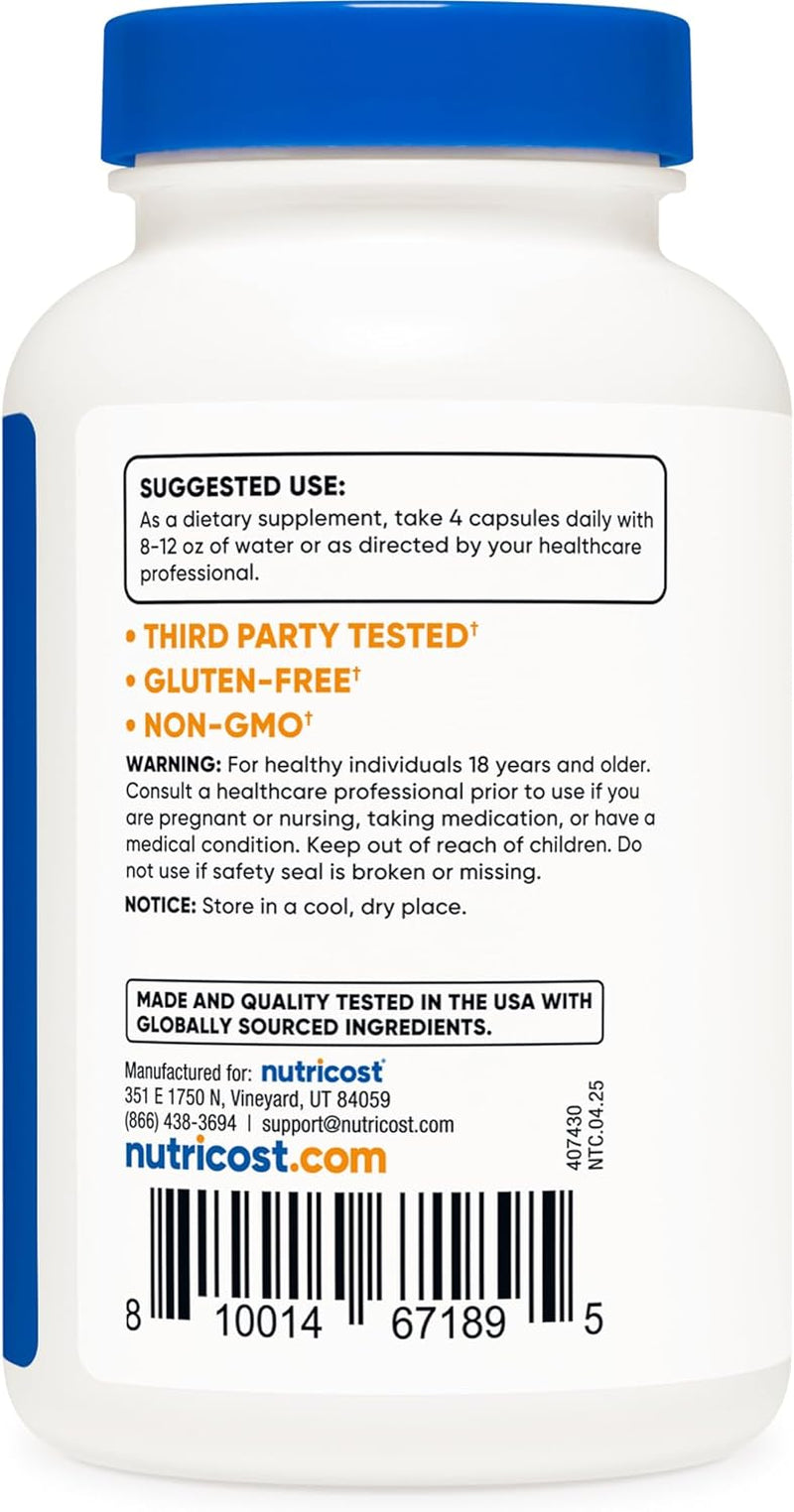 Magnesium Citrate 420Mg, 120 Veggie Capsules - 30 Servings, Gluten Free, Non-Gmo Supplement